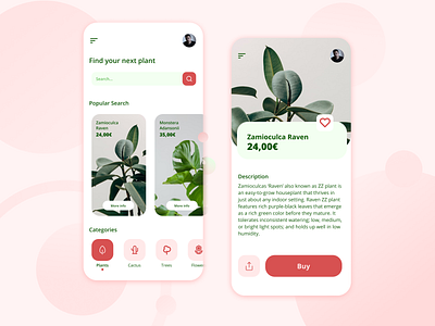 Daily UI #22 - Search art direction dailyui dailyui022 dailyui22 design ecommerce mobile plant plants ui ui ux ui design ux design