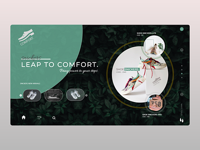 Comfort shoe Website concept . adobe xd all arrivals attractive behance branding concept creative e commerce e commerce website illustration pinterest print shoe app typography uiux ux vector webdesign website