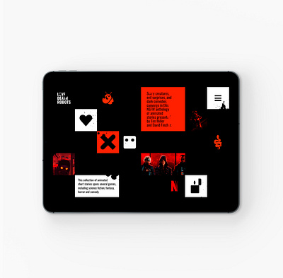 Love Dead Robots Website Concept design flat minimal ui ux web website