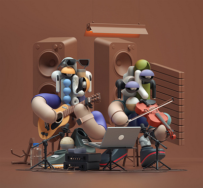 DUO 3d adobe art cinema4d design graphic design illustration inspiration modern octane