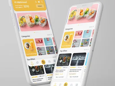 Rewards app - Discount & Cashback cashback discount mobile app rewards app ui