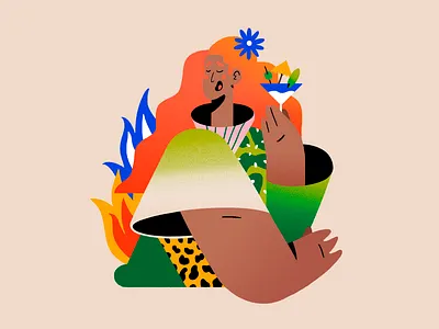 Drinks abstract beverage character drink fire happy illustration nature plants summer textures travel tropical vacations