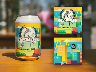 Fresh summer beer illustration art beer beer can branding city design illustration package design simple vector