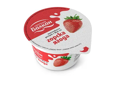 Packaging design for fruit yoghurt branding clean delicious design system food fresh fruit identity milk package design packaging print red splash strawberry tasty white yoghurt