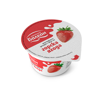 Packaging design for fruit yoghurt branding clean delicious design system food fresh fruit identity milk package design packaging print red splash strawberry tasty white yoghurt