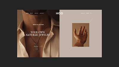 Natural Jewelry ecommerce design jewelry minimalist natural ui uxdesign web