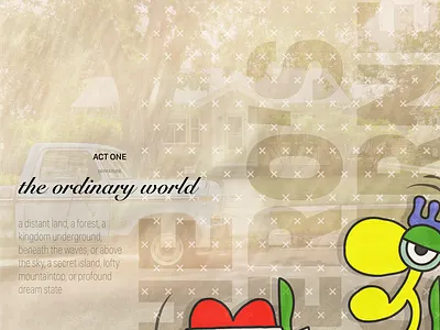 The hero’s journey—act one art artwork campbell concept digital graffiti hero illustration journey pop visual