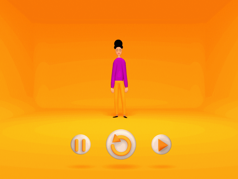 Dancing Dude 3d 3d animation cinema4d dance design gif india interaction landing page loop motiongraphics nirvane product design sagar ui ui design web design