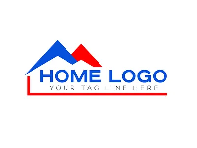 HOME LOGO DESIGN brand identity branding design flat lettering logo minimal real estate typography website
