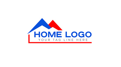 HOME LOGO DESIGN brand identity branding design flat lettering logo minimal real estate typography website