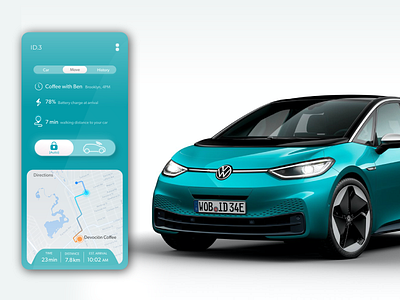 Car App // Mobility app app design branding car exercice de style mobile mobility