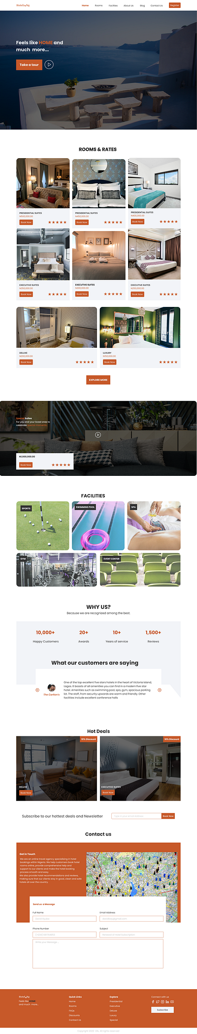 Hotel Ng design ui ux web