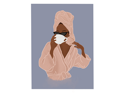 Treat Yourself art feminism illustration illustration art mood procreate relax relaxing selflove treat yo self