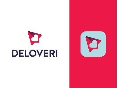 Deloveri adult app delivery logo love mobile app