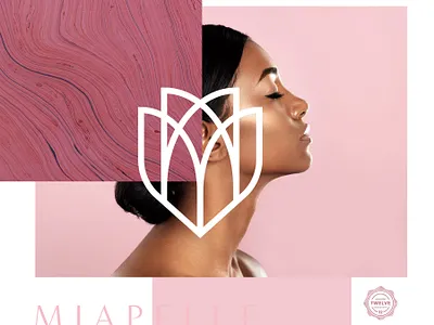 Skincare Logo Mark badge branding design geometric identity logo mark monogram thicklines vector