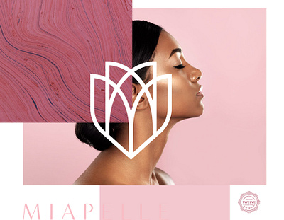 Skincare Logo Mark badge branding design geometric identity logo mark monogram thicklines vector