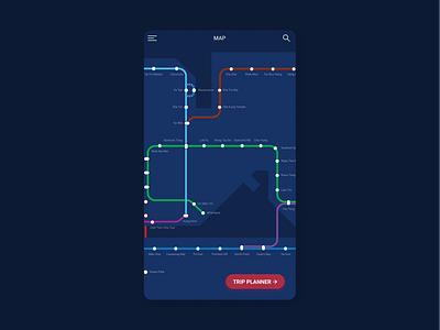 Daily UI:: 029 - Map app dailyui design map mobile railway ui