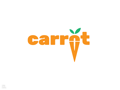 Carrot - veggie logo carrot design flat fresh illustration logo minimal typography vector vector art vegetable veggie