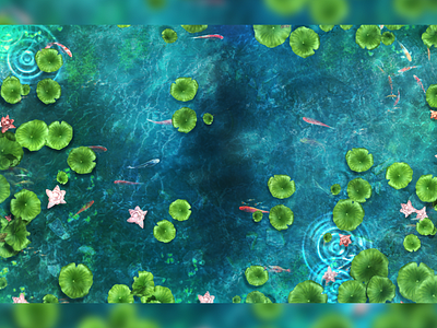 The lotus pond lotus realistic realistic 3d synthetic