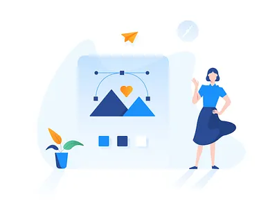 A Designer character design designer icon illustration illustration pack vector