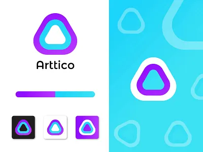 A letter logo - logo design - A modern logo abstract app brand brand identity branding clean colorful corporate design dribbble graphic logo logo designer logo idea logo mark logo trends 2020 logos logotype minimal modern