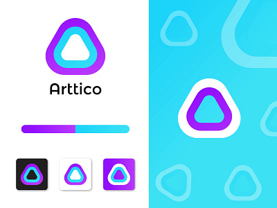 A letter logo - logo design - A modern logo abstract app brand brand identity branding clean colorful corporate design dribbble graphic logo logo designer logo idea logo mark logo trends 2020 logos logotype minimal modern