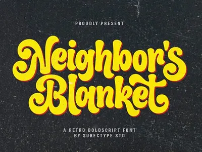 Neighbor's Blanket font summer fonts