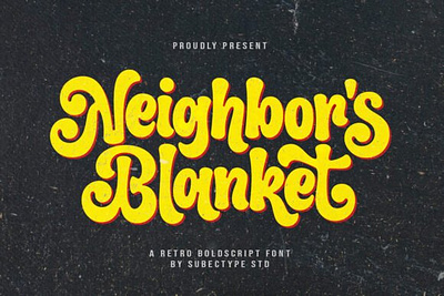 Neighbor's Blanket font summer fonts