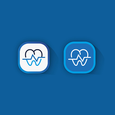 Dental App Icon app branding custom dental logo dental care logo dental logo dental logo ideas dental logo vector design graphic design icon illustration logo typography ui ux