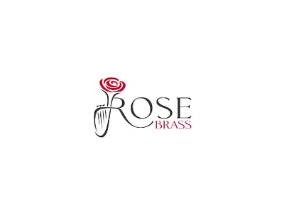 Rose Brass brass design illustration logo logo design music rose