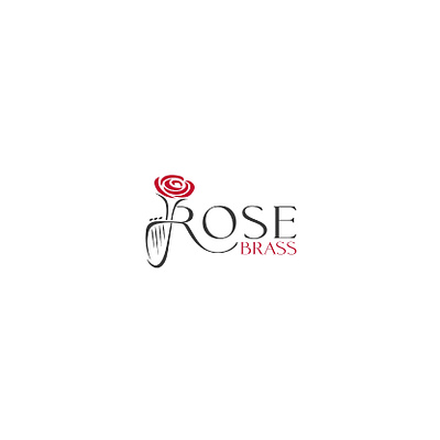 Rose Brass brass design illustration logo logo design music rose