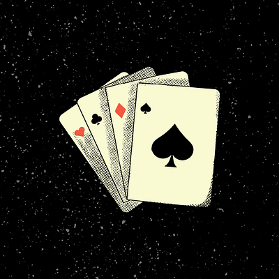 Ace of Spades ace of spades cards digital painting gambling grit illustration poker card texture