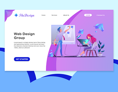 Landing Page app design ui ux web webdesign website xd