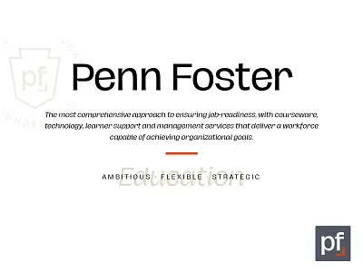 Penn Foster Brand Refresh Concept Vs2 brand design brand refresh branding rebrand