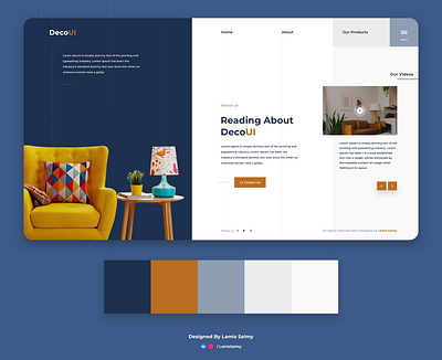 DecoUI - Web UI adobe xd app branding design ui uidesign uiux ux uxdesign web