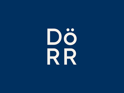 The Dörr Lockup branding door county icon logo