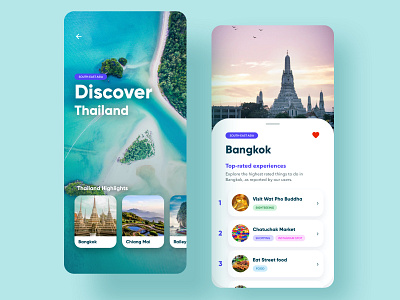 Travel App UI/UX Concept Design app brand branding clean graphic design interface travel ui uiux ux web design