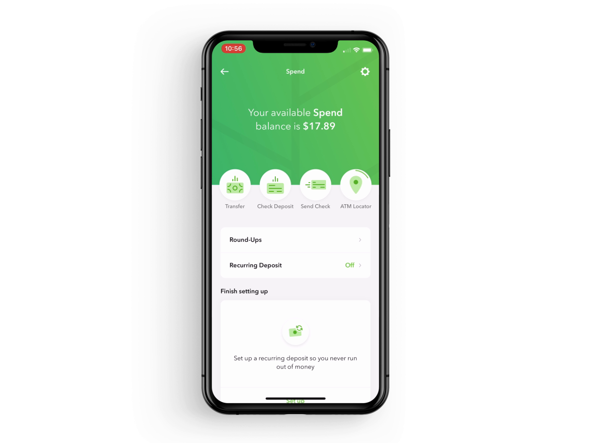 Example of Acorns Spend - ATM Locator