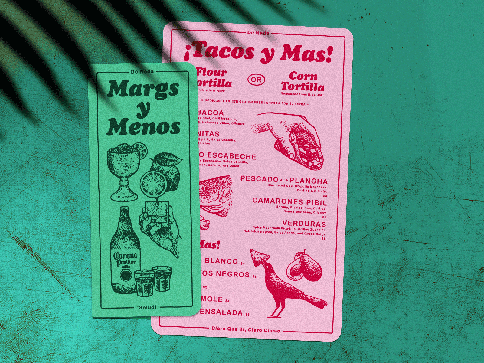 Cantina Menus austin beer cantina cerveza classic design drawn drinks food hand illustration marg margarita menu mexican procreate retro texture type vintage