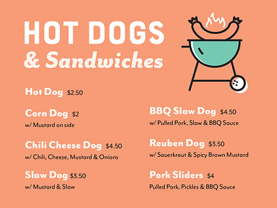 MacGregor's Menu golf grill hot dog mini golf