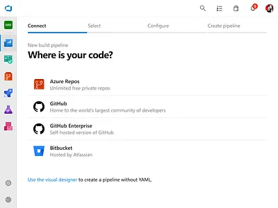 Onboard GitHub user to Azure Pipelines azure devops github onboarding pipeline ui ux