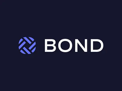 Bond Logo Lockup branding finance fintech identity logo math times joy symbol typography