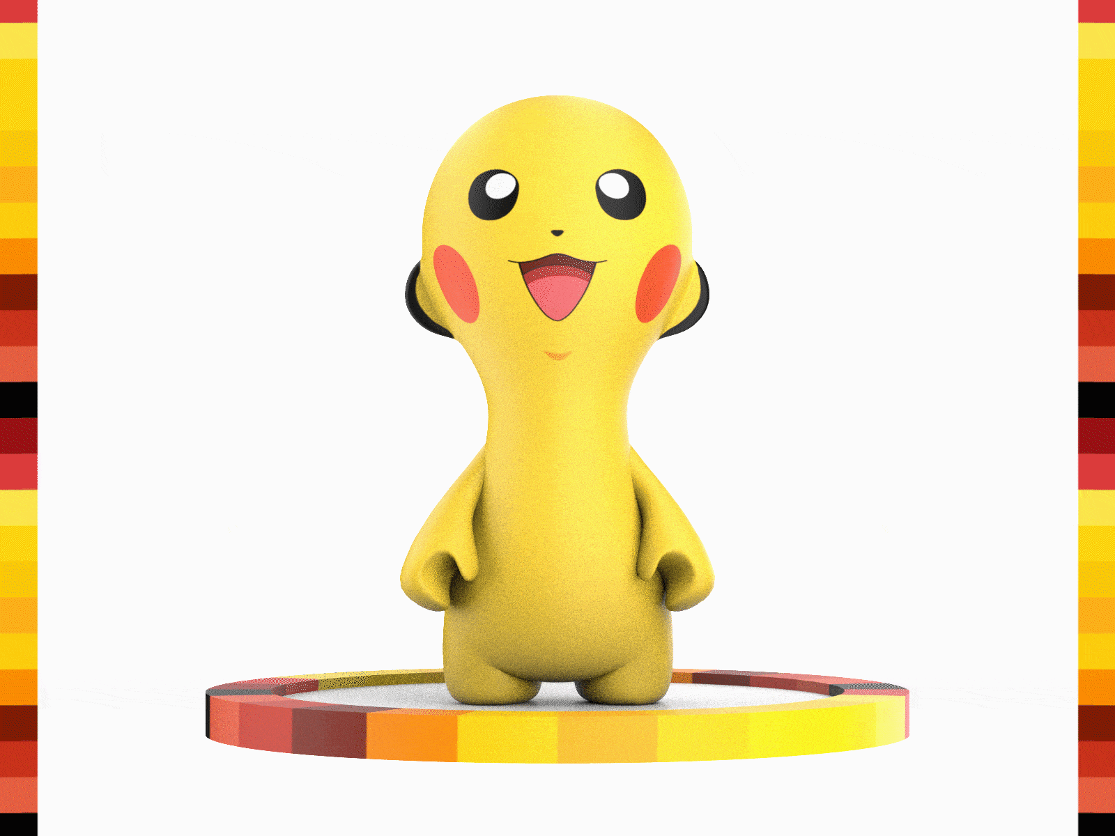 Pokemon Nood 3d art illustration