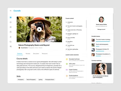 Online Courses - Web App app branding cms course icon illustration interface design ios learning app mobile online class product design responsive typography ui ui design ux ux design web design website