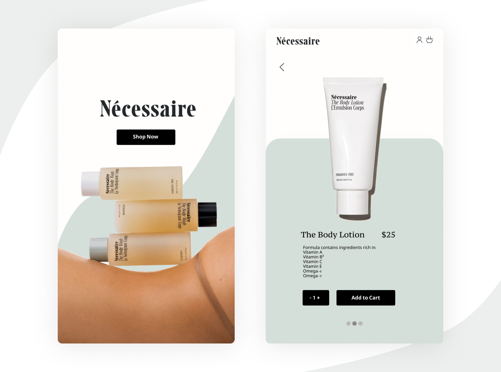Example of Nécessaire Mock App