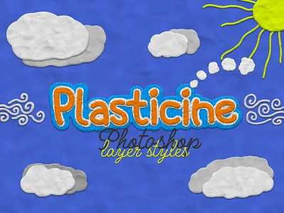 Plasticine Clay - Photoshop Layer Styles clay layer styles photoshop plasticine