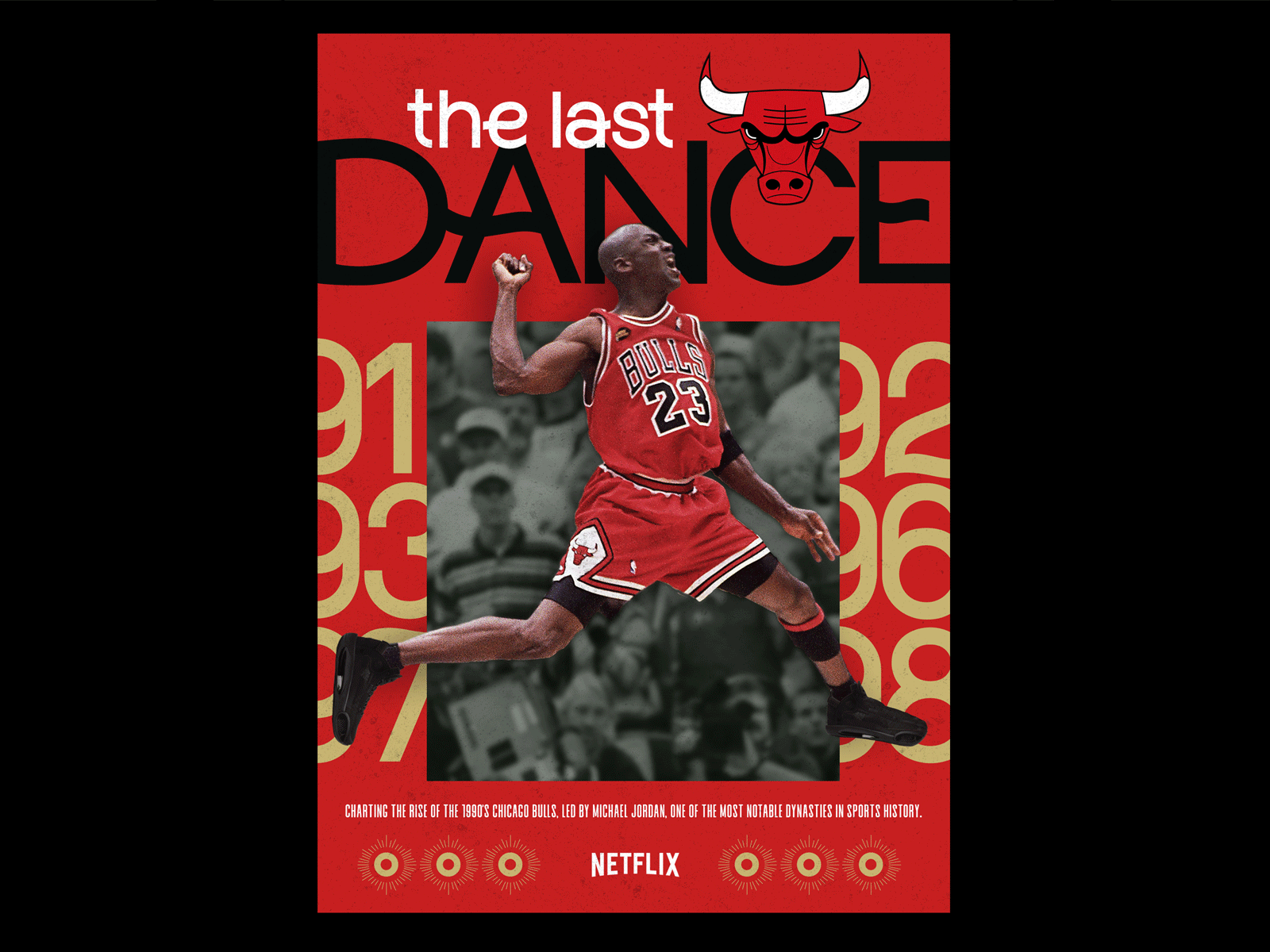 The Last Dance Poster | My tribute to MJ airjordan concept design jordan nba poster poster art typography