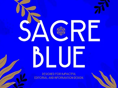 A new font: Sacre Blue font ivanisawesome sans serif type typeface design typography