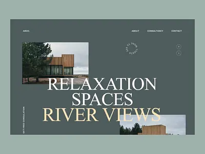 Arch - Homepage Motion animation clean design fireart fireartstudio grid interaction interface minimal motion typogaphy ui ux web web design website