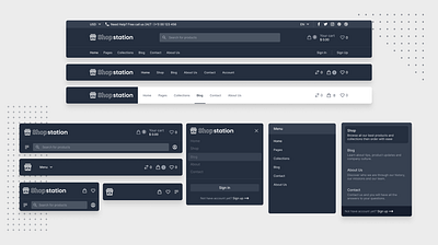 ShopStation Header Dark Mode 🌓 design tailwind tailwindcss ui